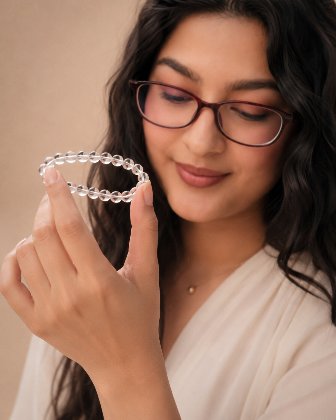 Clear Quartz Bracelet — Master Healer Crystal for Focus & Clarity — view 2