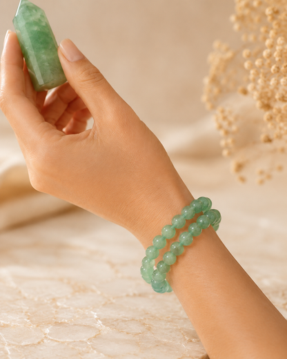 Green Aventurine Bracelet — Luck, Growth & Opportunity — view 4