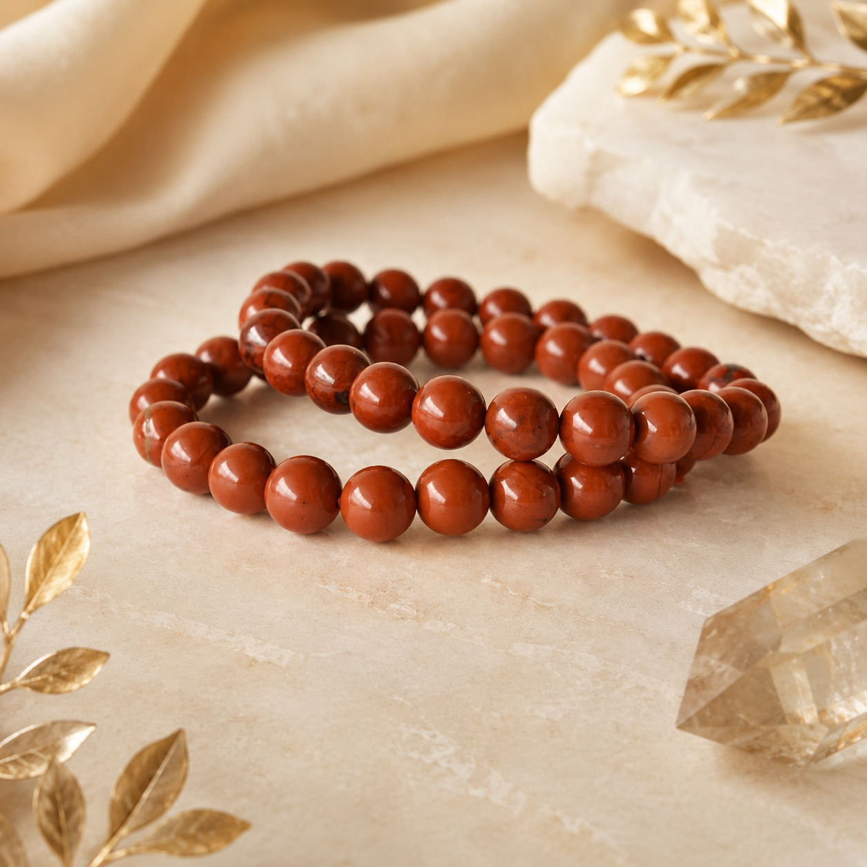 Red Jasper Bracelet — Strength, Stamina & Courage
