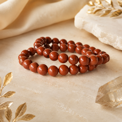 Red Jasper Bracelet — Strength, Stamina & Courage