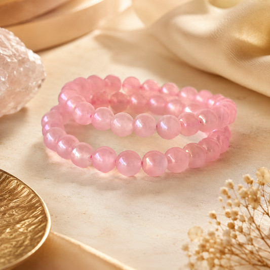 Rose Quartz Bracelet — Love, Self-Worth & Emotional Healing
